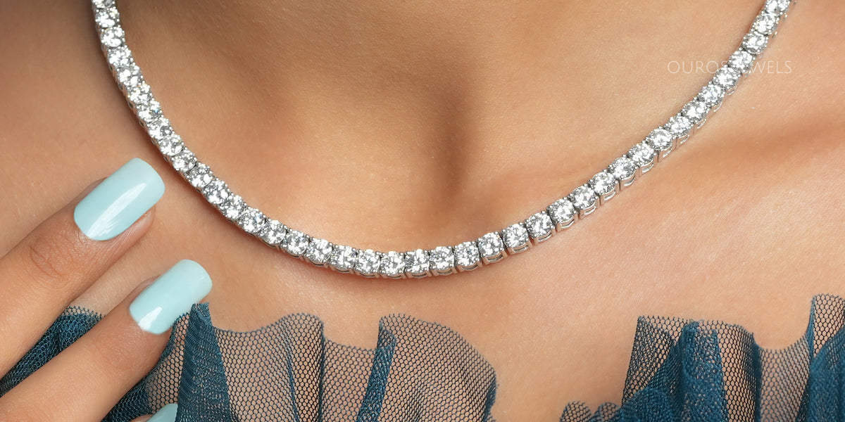Marquise-cut diamond necklace by Bonebakker - Bonebakker shop