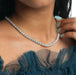 4.50 MM Round Cut Lab Diamond Necklace