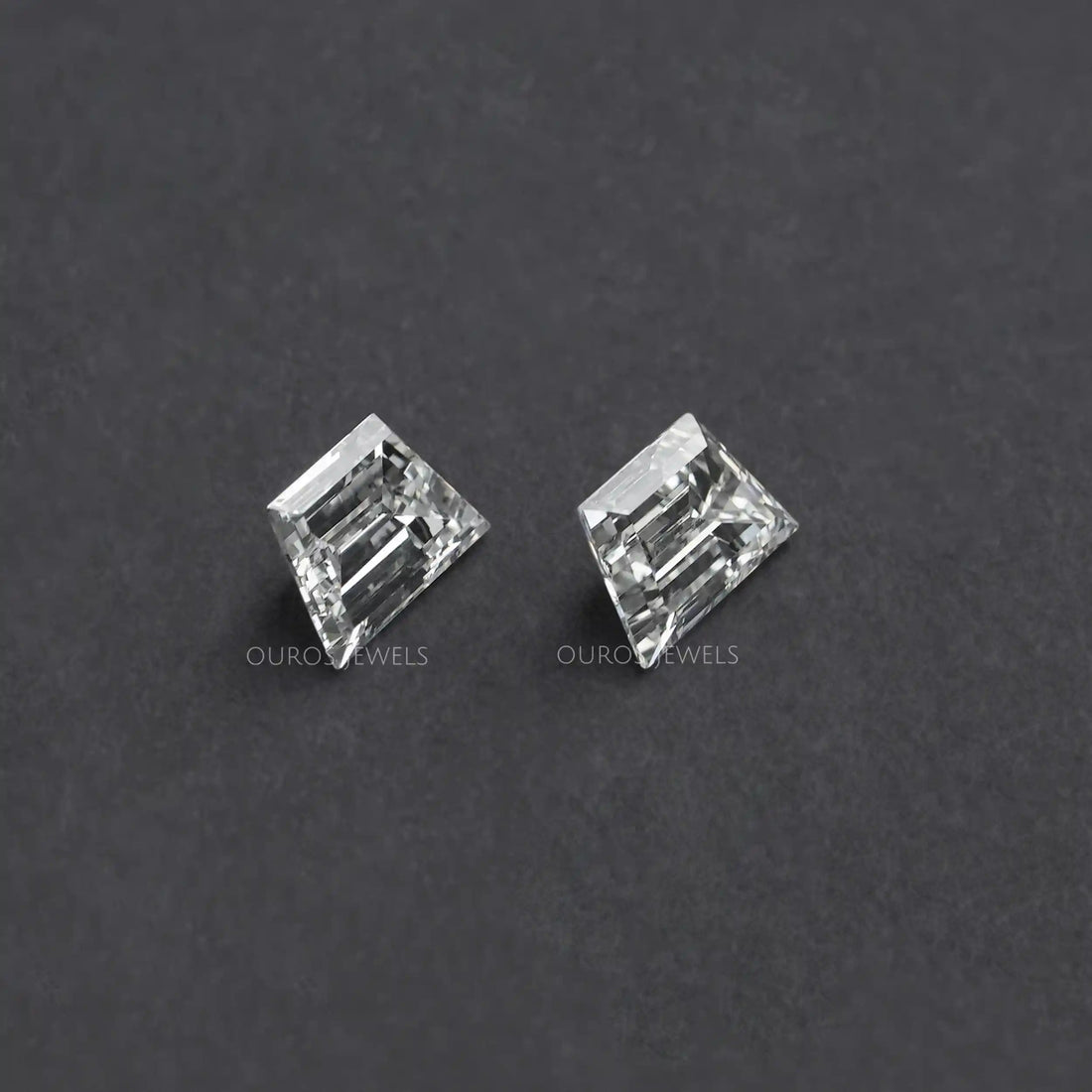 Step Cut Trapezoid Lab Grown Diamond Matching Pair Loose