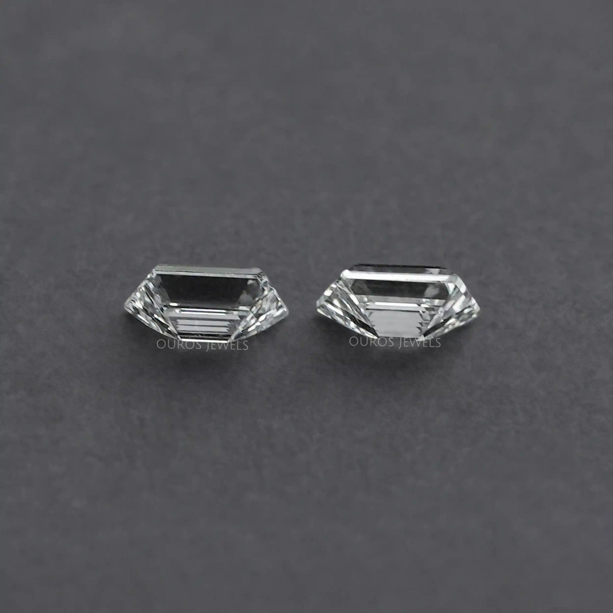 Step Cut Trapezoid Lab Grown Diamond Matching Pair Loose