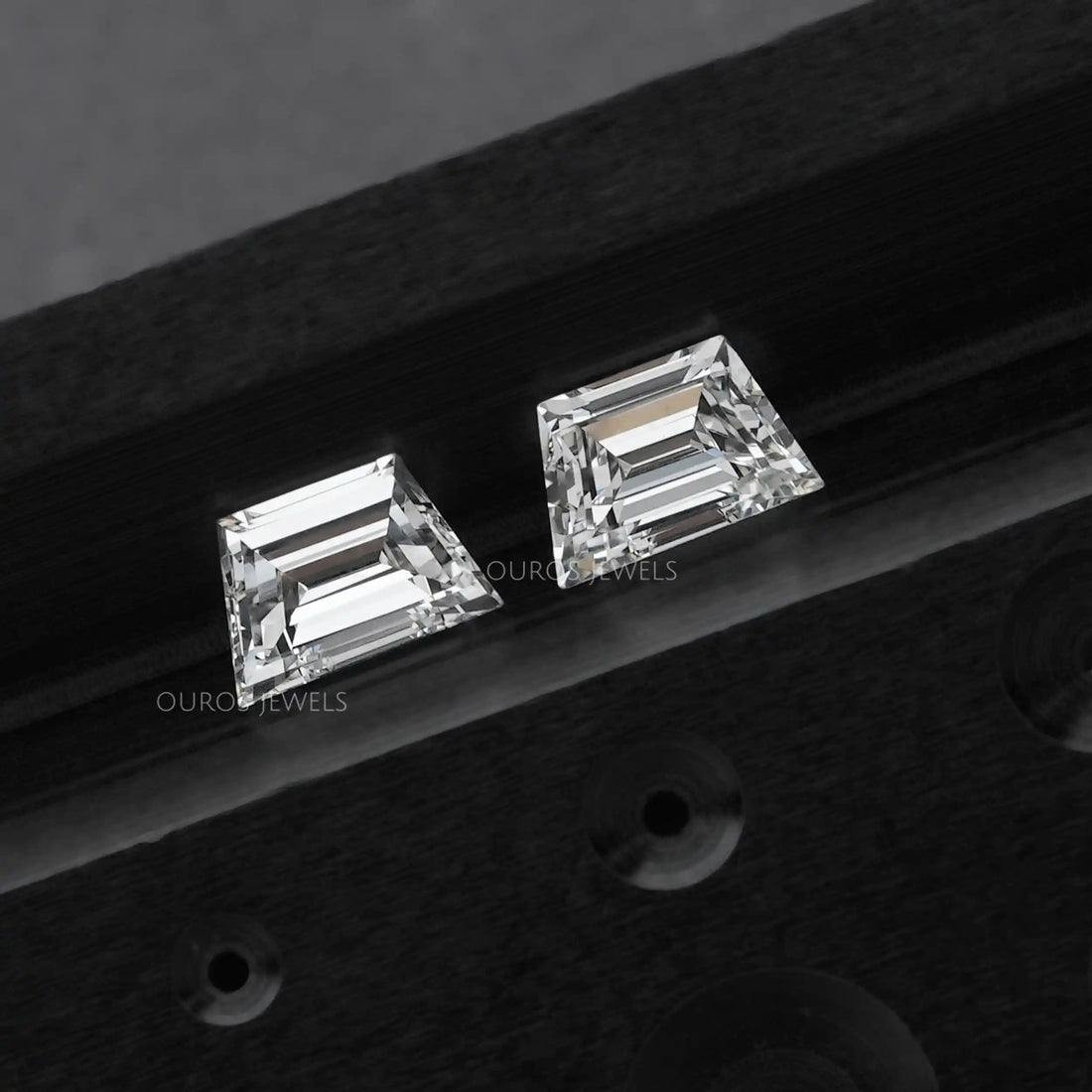 Step Cut Trapezoid Lab Grown Diamond Matching Pair Loose