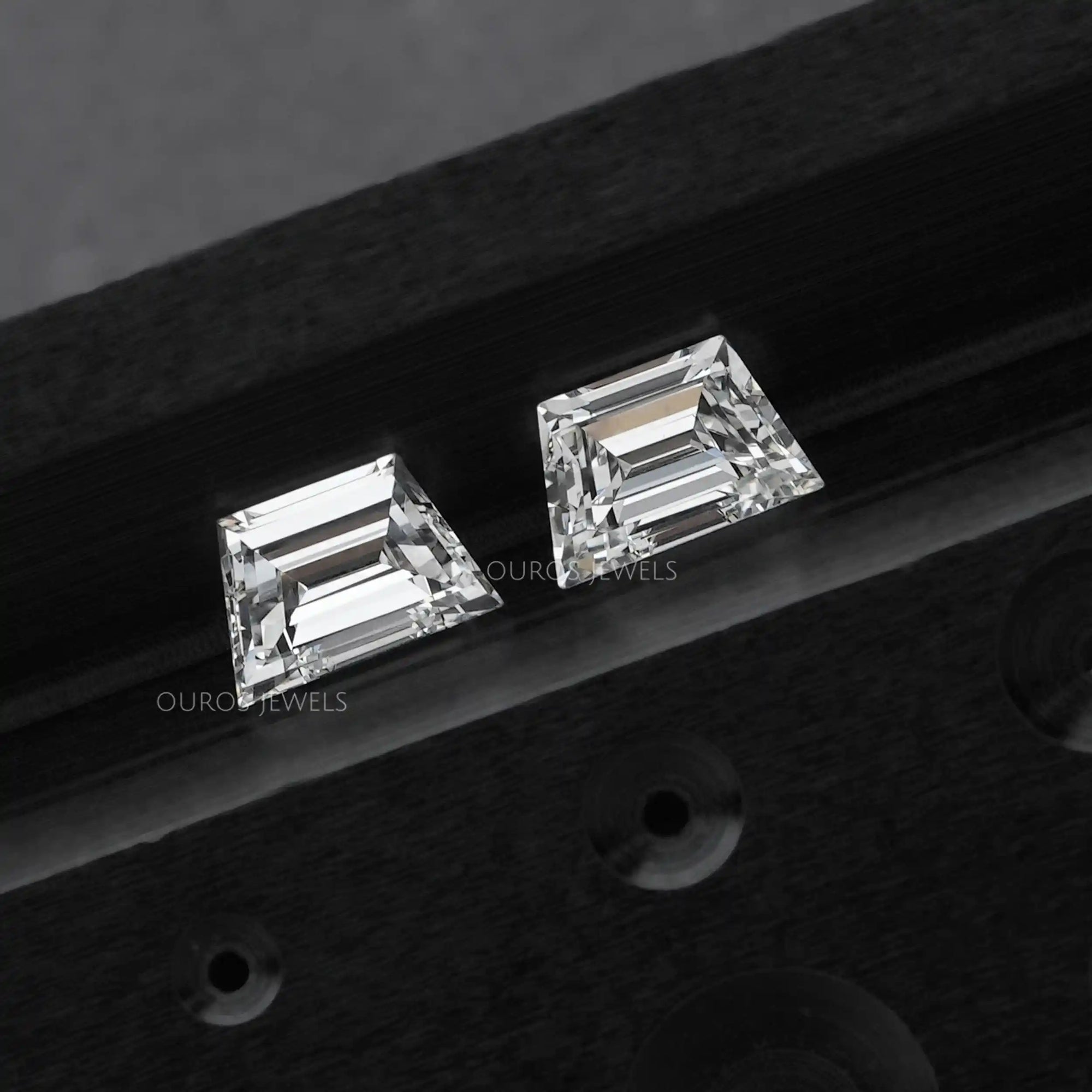 Step Cut Trapezoid Lab Grown Diamond Matching Pair Loose