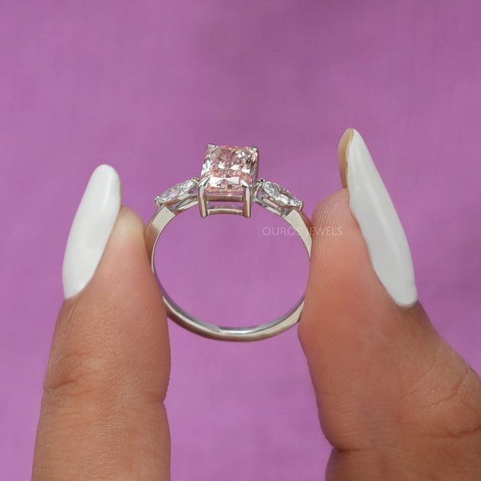 [Platinum 3 Stone Diamond Ring]-[Ouros Jewels]