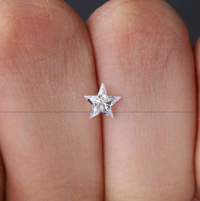 [Unique Shape 0.70 Carat Star Cut Lab Made Loose Diamond]-[Ouros Jewels]