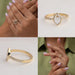 Collage of step cut oval diamond engagement ring gold band