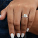 [Asscher Cut Diamond Engagement Ring]-[Ouros Jewels]