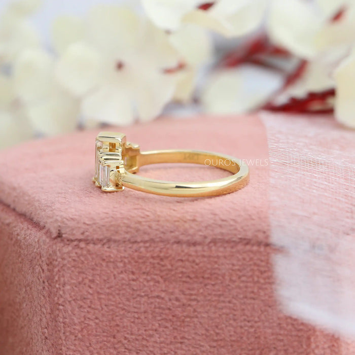 Baguette Cut Lab Grown Diamond Wedding Ring