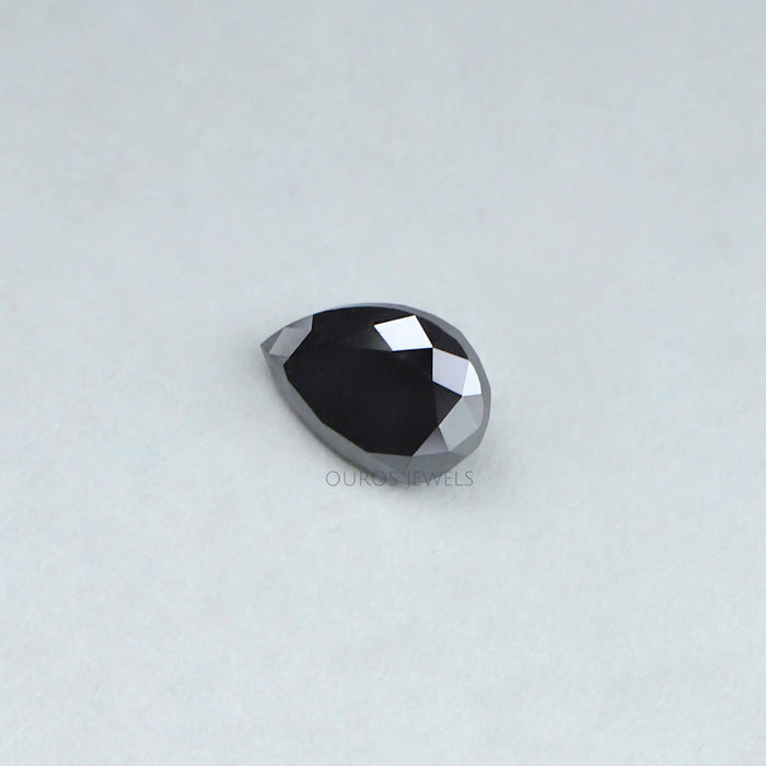 4.43 Carat Pear Shape Black Loose Lab Grown Diamond