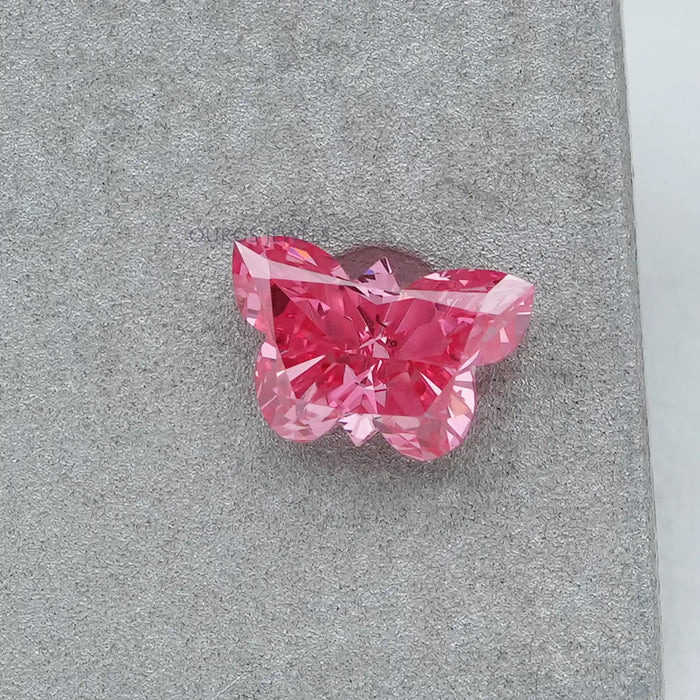 0.38 Carat Pink Butterfly Lab Grown Diamond