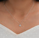[Worn Look Of Round Cut Solitaire Pendant]-[Ouros Jewels]