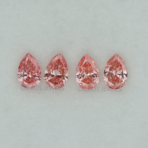 [Pink Pear Cut CVD Diamond] [Ouros Jewels]]