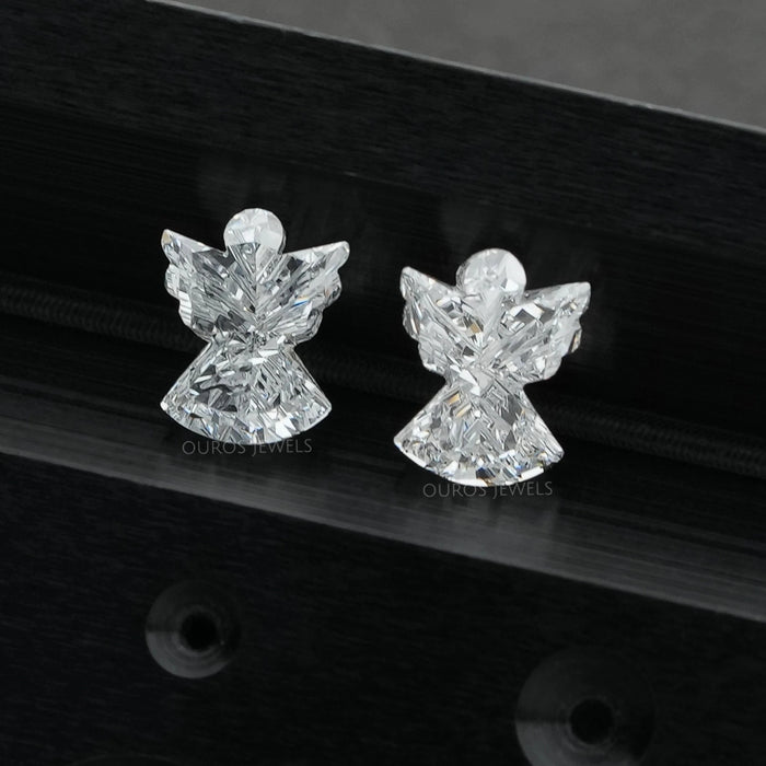 [Matching Pair Of Angel Diamond Loose]-[Ouros Jewels]