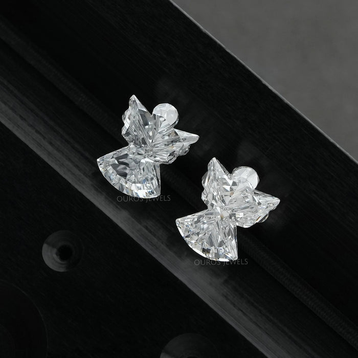[Antique Cut Man Made Diamond Loose For Earrings]-[Ouros Jewels]