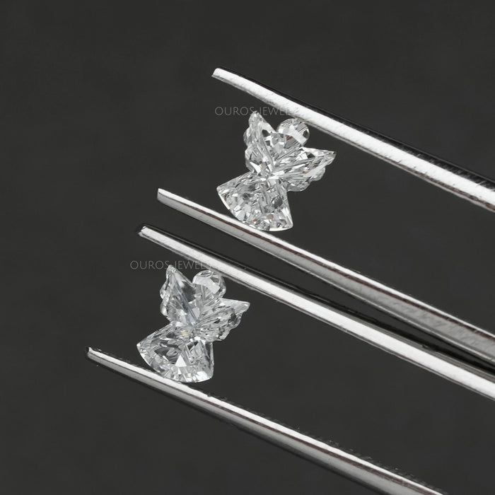 [VS Clarity Angel Cut Lab Made Pair Diamond Loose For Halo Earrings]-[Ouros Jewels]