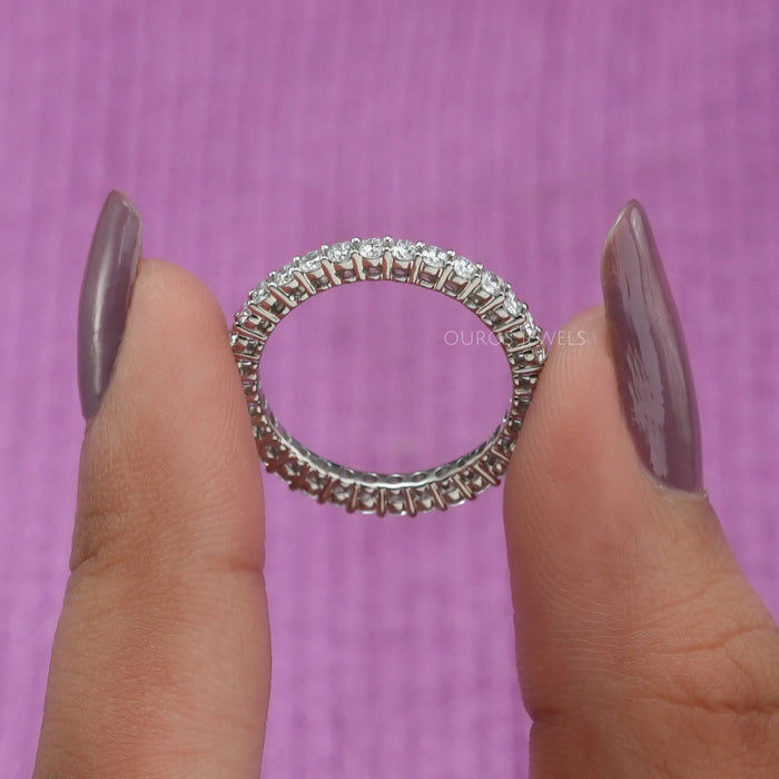 [Round Cut Diamond Full Eternity Band]-[Ouros Jewels]