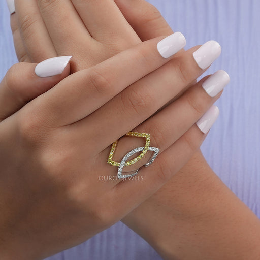[Unique Round Cut Diamond Ring]-[Ouros Jewels]