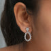 [Floral Style Pear Shape Drop Dangle Earrings]-[Ouros Jewels]