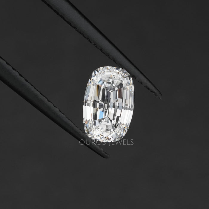 [VS Clarity Antique Step Cushion Cut Lab Made Loose Diamond]-[Ouros Jewels]