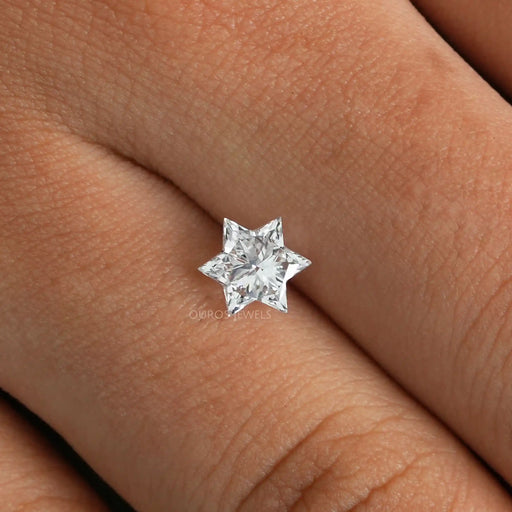 Antique star cut loose lab created diamond
