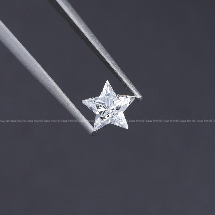[On Tweezer 0.70 Carat Star Cut Man Made Loose Diamond]-[Ouros Jewels]