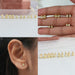 Yellow gold stud earrings set with beautiful sparkling 0.40 to 1.10 ctw fancy yellow diamonds