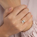 [Emerald Cut Lab Diamond Engagemnet Ring]-[Ouros Jewels]