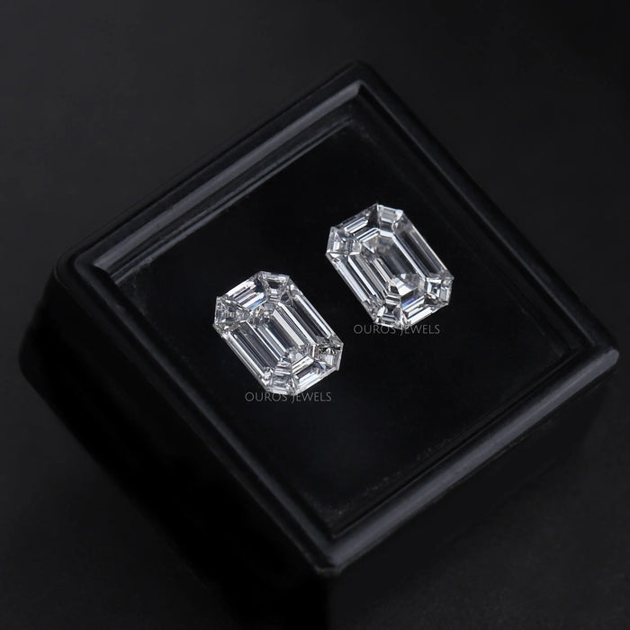 [Emerald Cut Illusion Lab Created Diamond]-[Ouros Jewels]