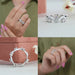 [Collage Of Wave Style Round Diamond Enamel Ring]-[Ouros Jewels]