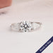 1 Carat Round Cut Lab Diamond Three Stone Engagement Ring