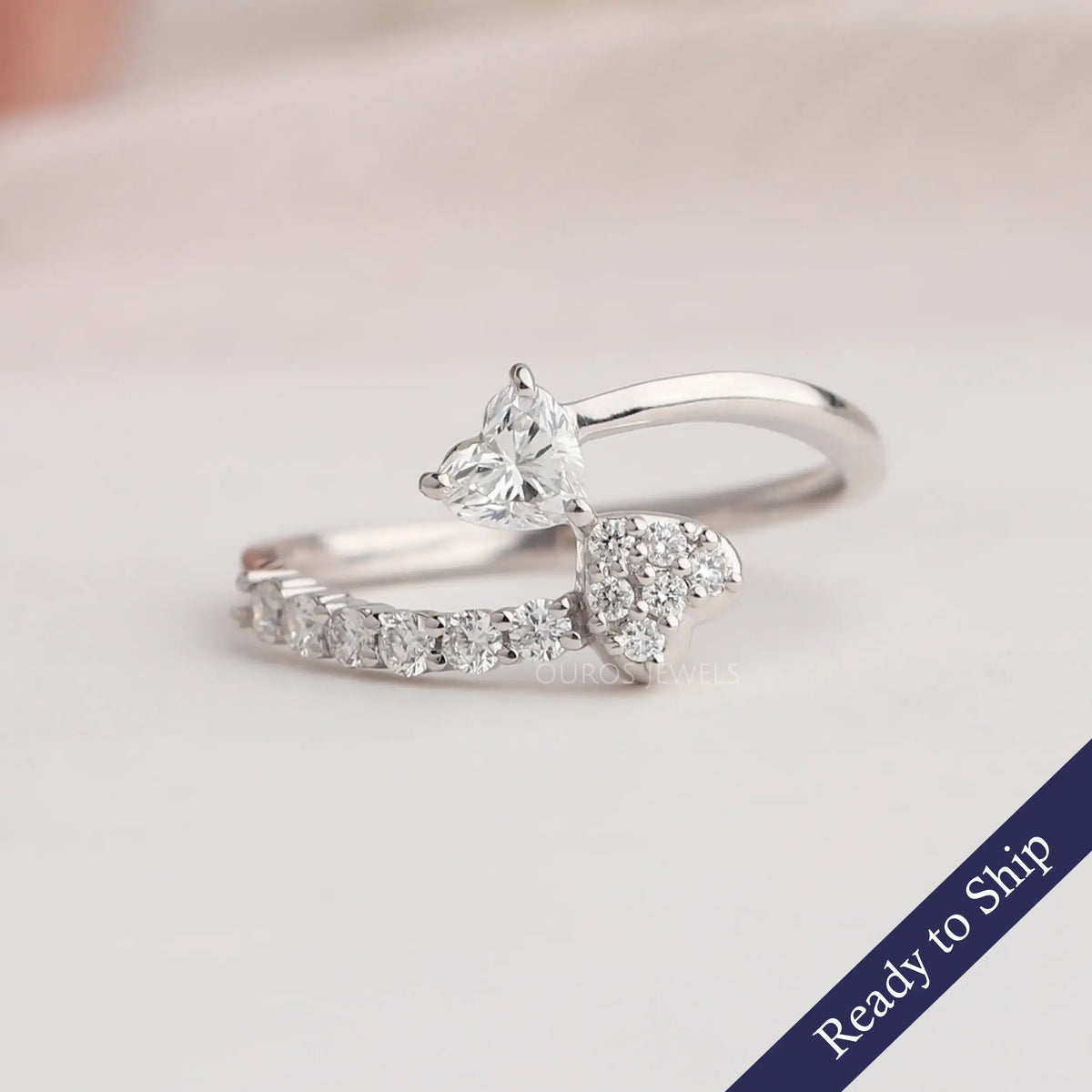 Heart Shaped Wedding Band Ouros Jewels Ouros Jewels LLC