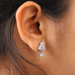 [Hexagon And Step Cut Oval Diamond Women's Earrings Perfect Anniversary Gift]-[Ouros Jewels]