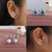 [Claw Prongs Diamond Earrings]-[Ouros Jewels]