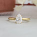 [Pear Diamond Solitaire Engagement Ring]-[Ouros Jewels]