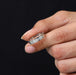 [A Men Holding Lab Diamond Wedding Band]-[Ouros Jewels]