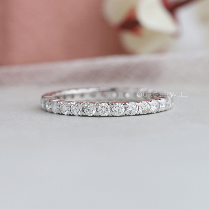 925 Sterling Silver Round Diamond Ring for Women