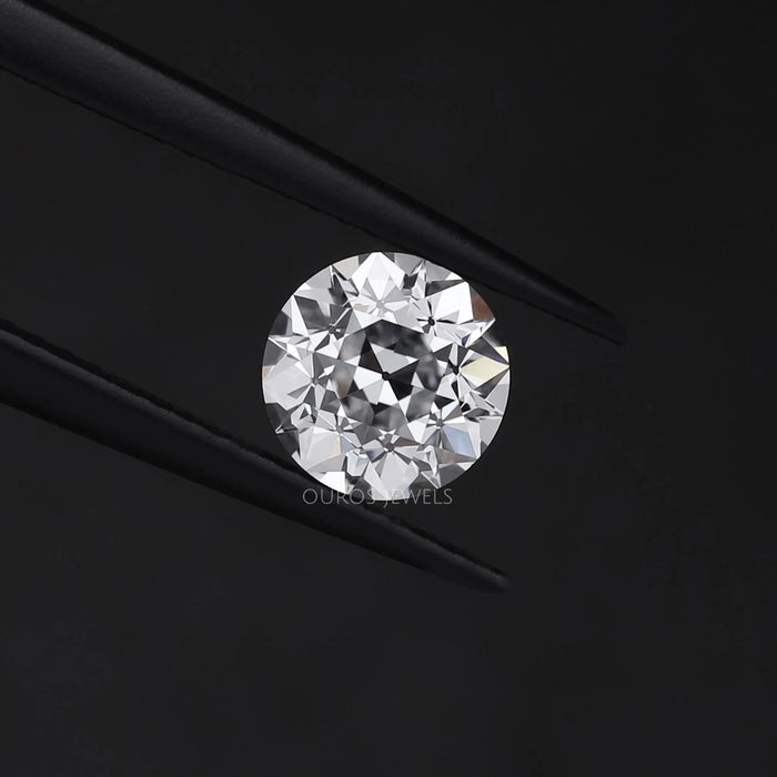[Old Euro Round Cut Lab Diamond In 1.12 Carat]-[Ouros Jewels]