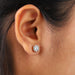 [Swanky Look Of Hexagon Cut Diamond Stud Earrings]-[Ouros Jewels]