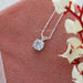[Exquisite Look Of Round Cut Solitaire Pendant]-[Ouros Jewels]