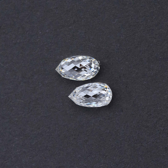 [1.36 Carat Pineapple Cut Matching Pair Of Loose Diamond]-[Ouros Jewels] 