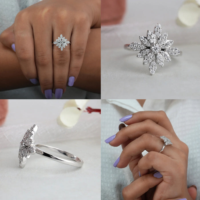 [Round Cut Diamond Engagement Ring]-[Ouros Jewels]