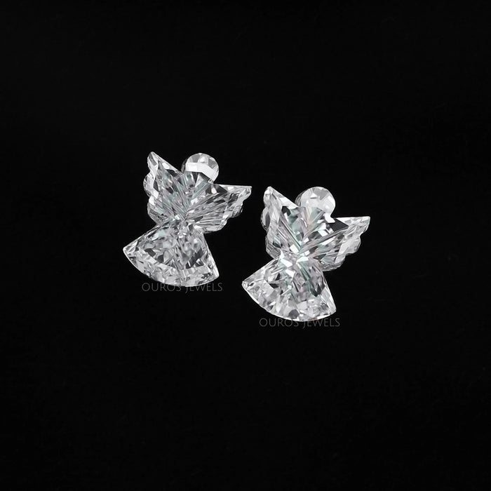 [Angle Cut Lab Pair Diamond Loose For Stunning Gift]-[Ouros Jewels]