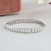[White Gold Tennis Bracelet Made With Lab Diamond]-[Ouros Jewels]