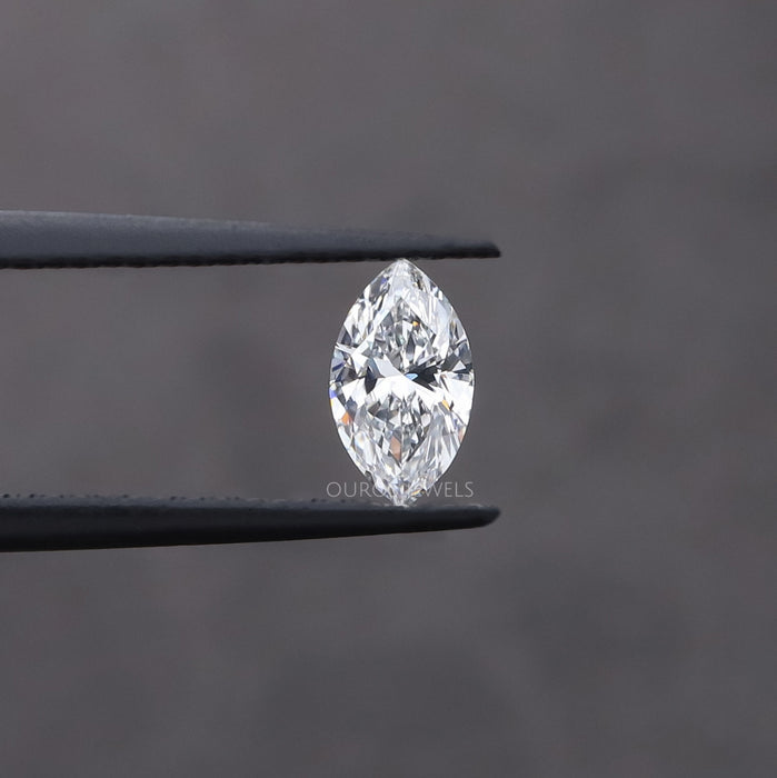 [Marquise Cut Lab Diamond in a Tweezer]-[Ouros Jewels]