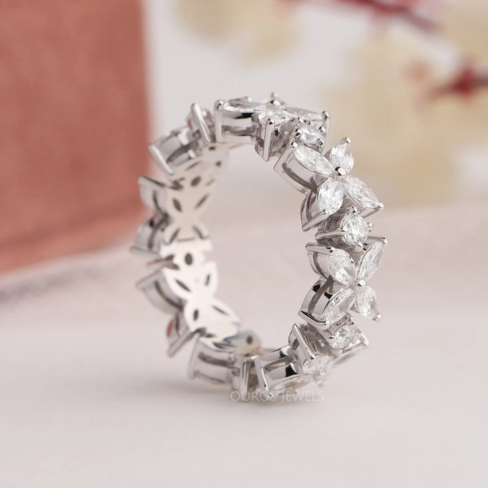 [Marquise and Round Full Eternity Band]-[Ouros Jewels]