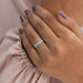 In finger look of Princess and oval lab created diamond multi shape eternity band