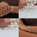 Collage of Fancy Shape Lab Made Diamond Bangle By Ouros Jewels