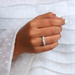 [Multi Shape Diamond Eternity Wedding Ring In Platinum]-[Ouros Jewels]