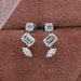 [Multi Shape Three Diamond Earrings]-[Ouros Jewels]