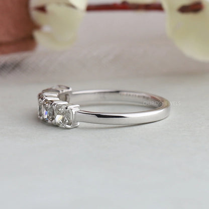 Olive Cushion Cut Wedding Band