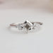 Front Look of lab grown Dainty Diamond Engagement Ring 
